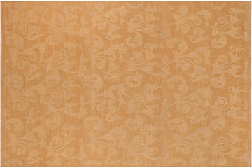 handmade Transitional Kafkaz Chobi Ziegler Brown Tan Hand Knotted RECTANGLE 100% WOOL area rug 10 x 14